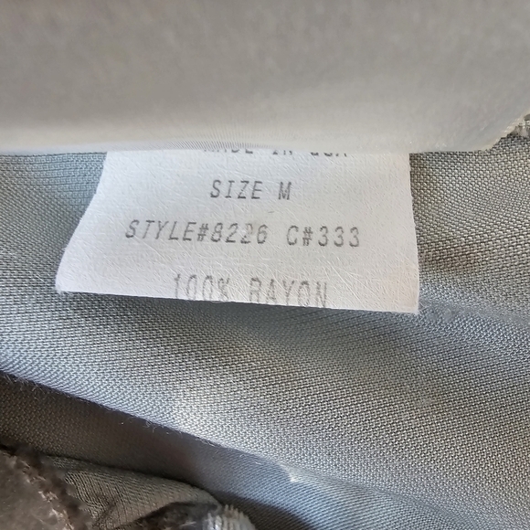 Vintage Silver Carol Le Valley Oversized Crushed Velvet Dress, Size Medium - Picture 11 of 11